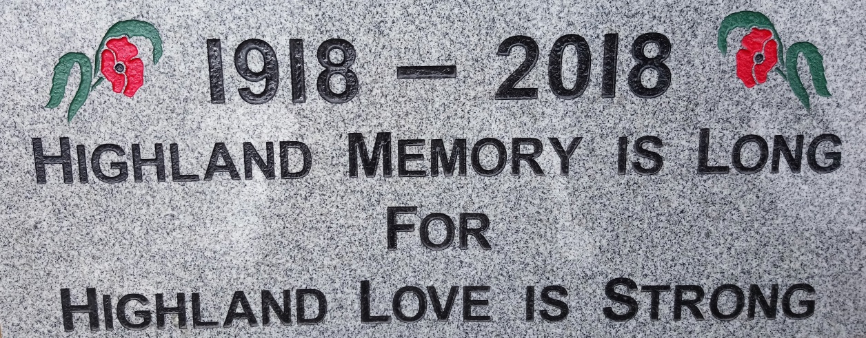 Zoom in 23 Dingwall Remembrance 2018