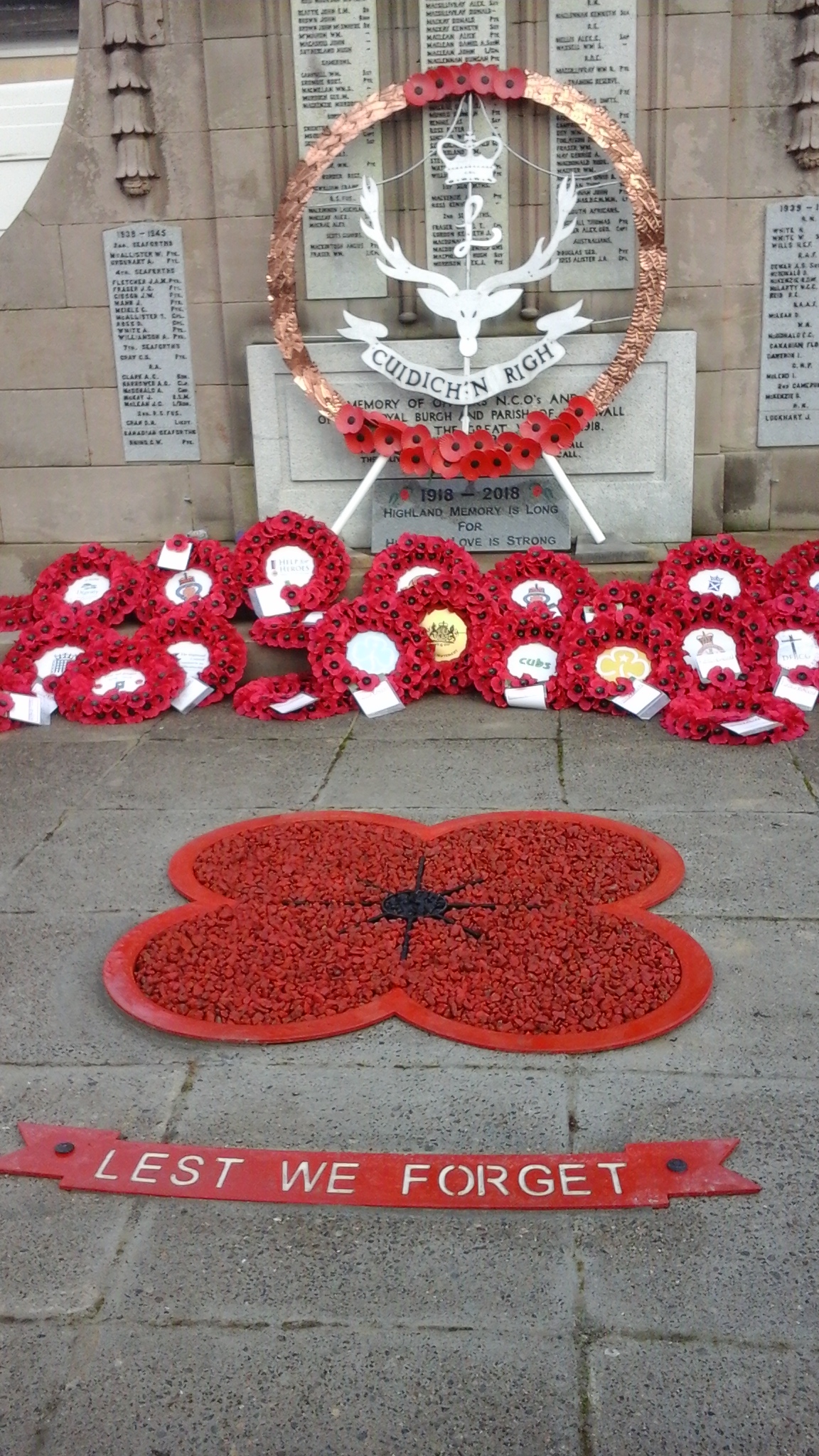 Zoom in 40 Dingwall Remembrance 2018