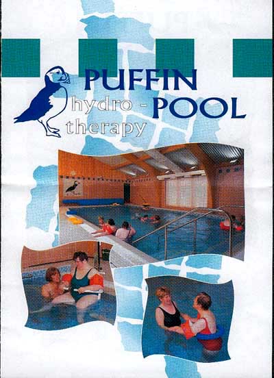 The Puffin Hydrotherapy Pool sign