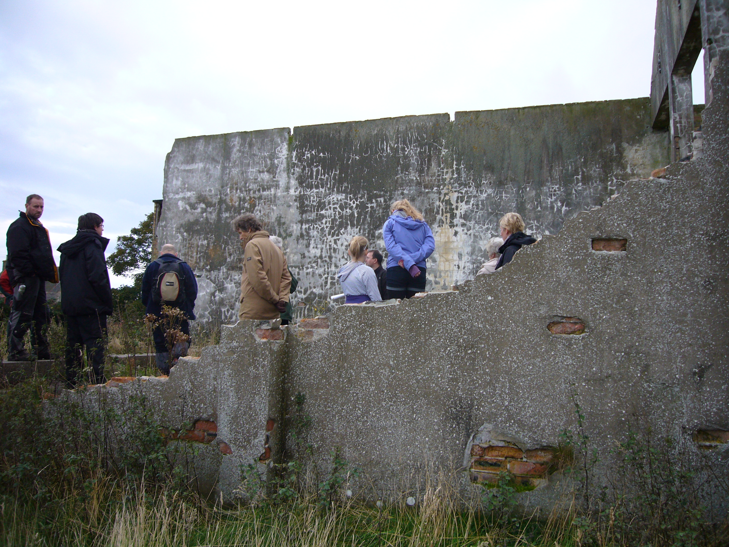 Remains of the cinema on Fearn airfield