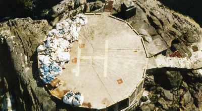 Zoom in Helipad at Skerryvore.