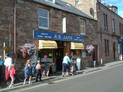Zoom in A R Jack, butcher, Fortrose.