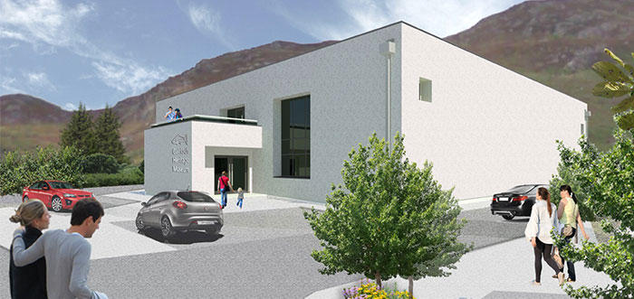 Zoom in Artists impression of new Gairloch Museum