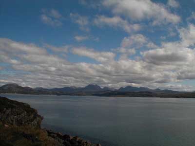 Zoom in Torridon mountains