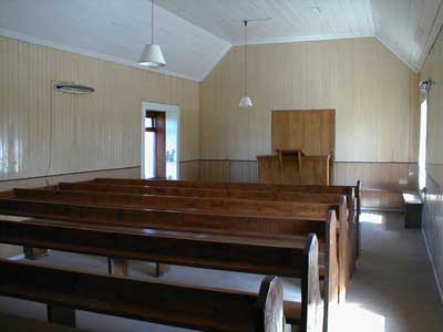 Interior of the Free Presbyterian Church Meeting House, Melvaig