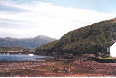 Zoom in Badachro jetty