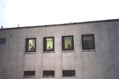 Zoom in Outside view of the Press Gang.