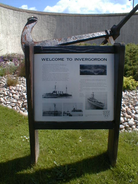 Interpretative Panel at entrance to Invergordon