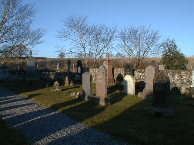 Zoom in Burial ground at Redcastle, adjacent to Killearnan Church of Scotland.