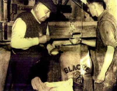 Zoom in Simon McBean (left) and Sam Fisher sample the meal.
