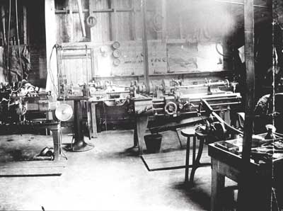 Zoom in Machine Shop at Balnagown Castle