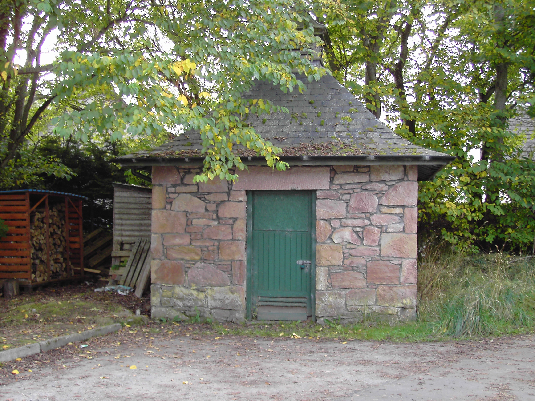 Zoom in Dairy building at Balconie Farm
