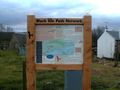 The Black Isle Path Network sign