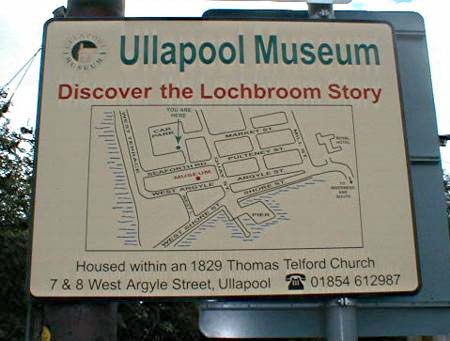 Ullapool Museum Sign
