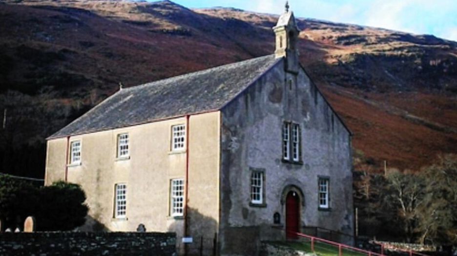 Zoom in Clachan Church, Lochbroom