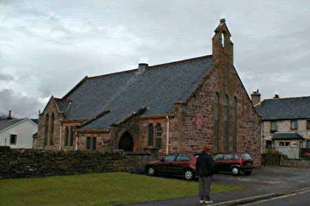 Zoom in Lochbroom Free Church, Ullapool