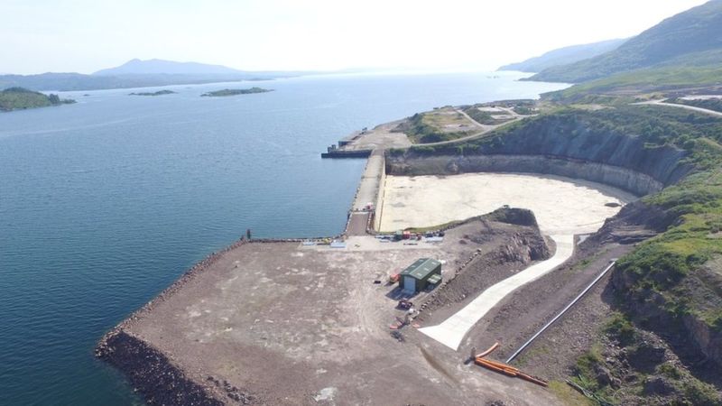 Zoom in The dry dock at Kishorn