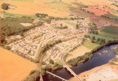 Aerial View of Maryburgh and River Conon