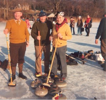 Avoch Curling Club members on the ice