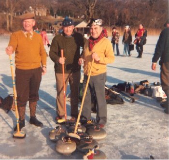 Zoom in Avoch Curling Club members on the ice