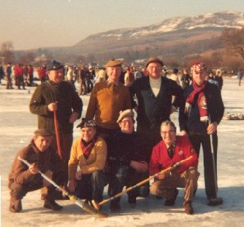 Zoom in Avoch Curling Club members on the ice