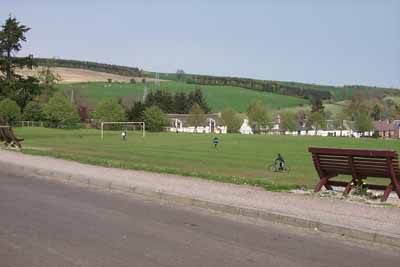 Zoom in The football field.