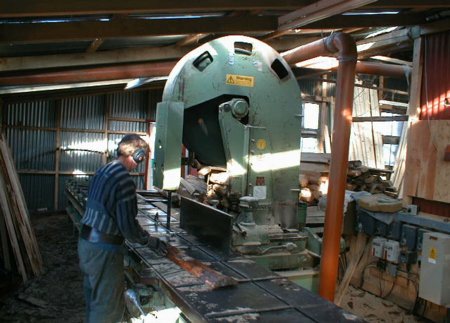 Zoom in Ord Wood workshop at the north end of the village - interior