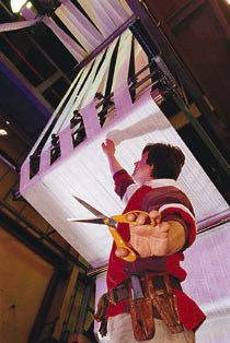 Zoom in Inside SGL Technic carbon fibre plant.