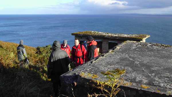 Zoom in Observation post overlooking Moray Firth.