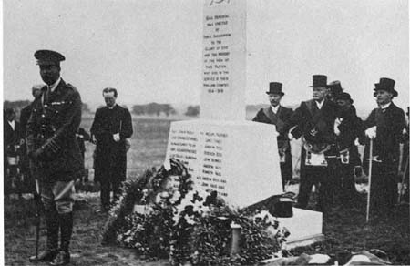 Zoom in Wreaths laid by relatives and friends of deceased.