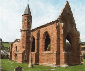 Zoom in Fortrose Cathedral ruins