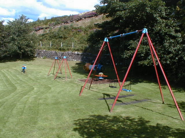 Zoom in Play area in Shieldaig village.