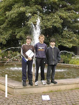 The three pupils of Fodderty Primary 7