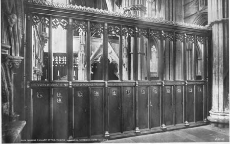 Zoom in Commemorative Screen at York Minster