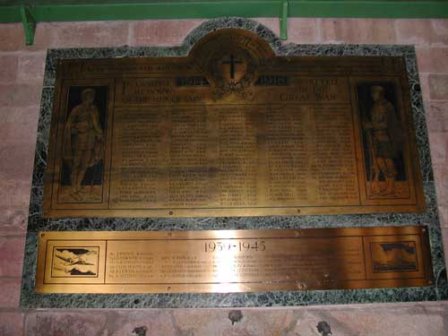 Zoom in Memorial Plaque