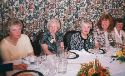 Zoom in Top Table - 20th Anniversary Dinner - October, 1998