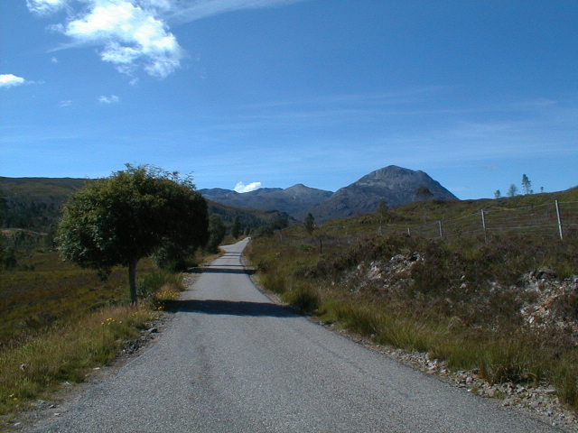 Zoom in A896 Road to Torridon