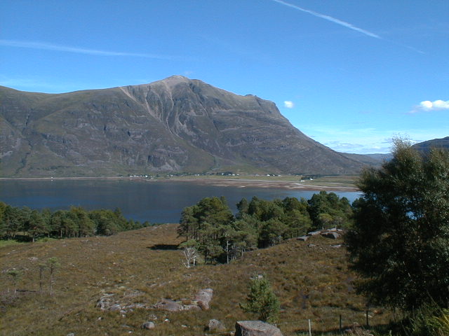 Zoom in Loch Torridon from Shieldaig Road