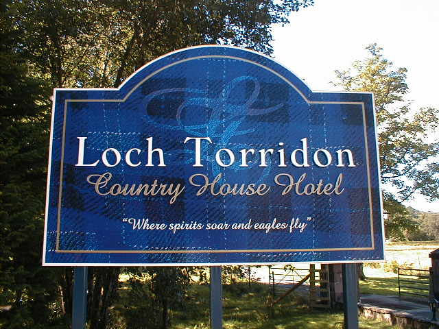 Loch Torridon Hotel Sign