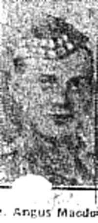 Macdonald Angus, Pte, Alness Macdonald Angus, Pte, Alness
