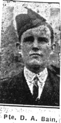 Bain D A, Pte, Alness Bain D A, Pte, Alness