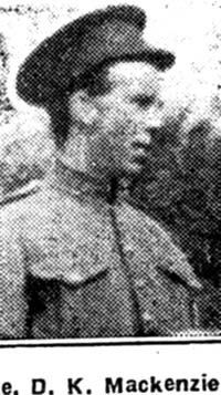 Mackenzie D K, Pte, Alness Mackenzie D K, Pte, Alness