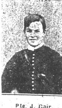 Gair J, Pte, Alness Gair J, Pte, Alness