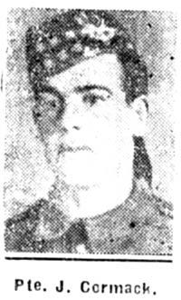 Cormack James, Pte, Alness Cormack James, Pte, Alness