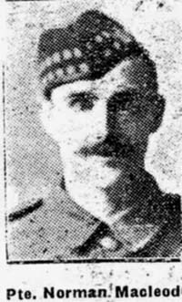 Macleod Norman, Pte, Alness