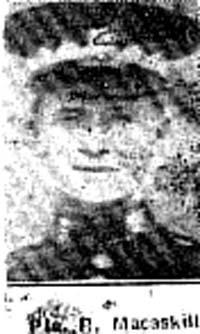 Macaskill Roderick, Pte, Alness Macaskill Roderick, Pte, Alness