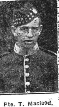 Macleod Thomas D, Pte, Alness