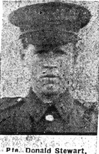 Stewart Donald, Pte, NZ ex Ardross Stewart Donald, Pte, NZ ex Ardross