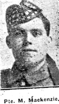 Mackenzie Murdo, Pte, Aultbea Mackenzie Murdo, Pte, Aultbea