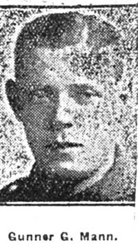Mann G, Gunner, Avoch Mann G, Gunner, Avoch